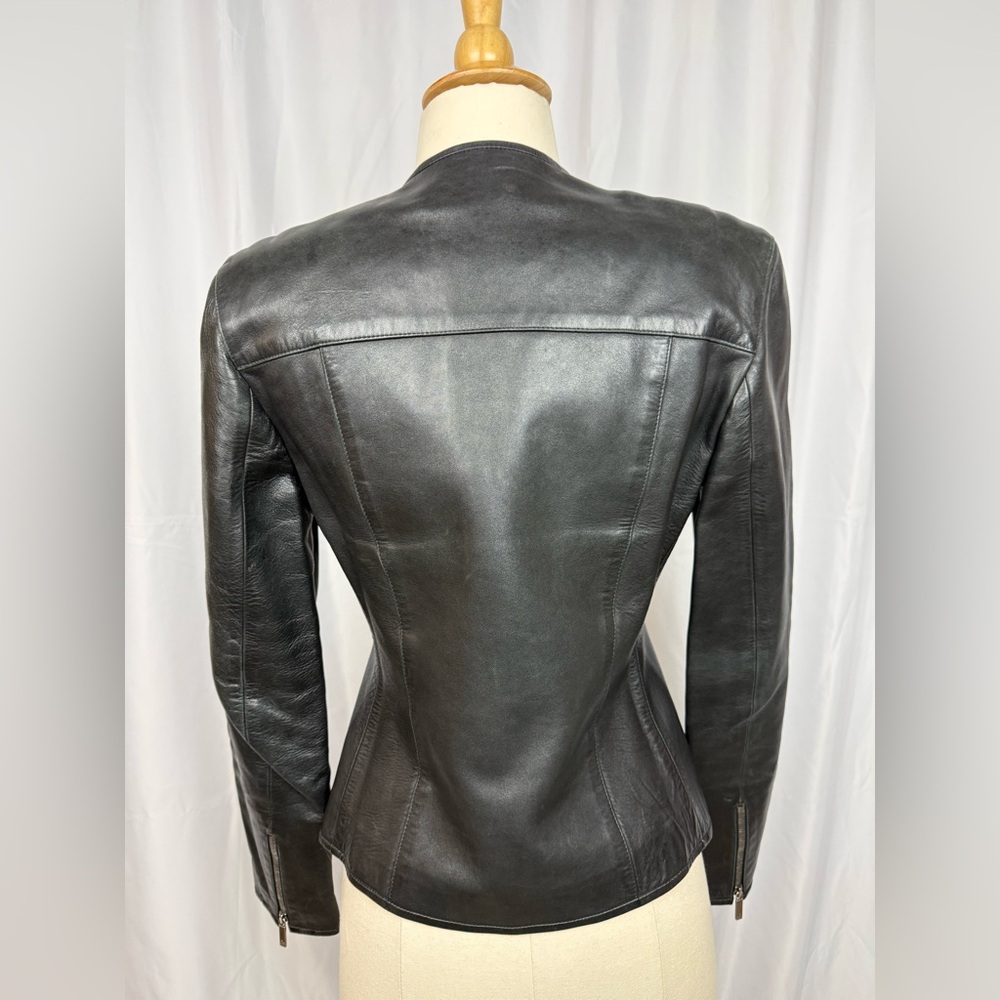 Tom Ford for Gucci Black Leather Jacket Sz 40 - Picture 4 of 6